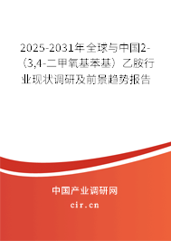 2025-2031年全球與中國(guó)2-（3,4-二甲氧基苯基）乙胺行業(yè)現(xiàn)狀調(diào)研及前景趨勢(shì)報(bào)告
