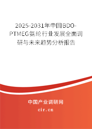2025-2031年中國BDO-PTMEG氨綸行業(yè)發(fā)展全面調研與未來趨勢分析報告