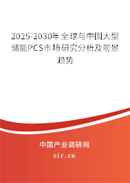 2025-2030年全球與中國大型儲(chǔ)能PCS市場(chǎng)研究分析及前景趨勢(shì)