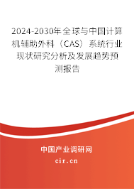 2024-2030年全球與中國計算機輔助外科（CAS）系統(tǒng)行業(yè)現(xiàn)狀研究分析及發(fā)展趨勢預測報告