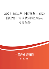 2025-2031年中國賽車主題公園經(jīng)營市場現(xiàn)狀調(diào)研分析與發(fā)展前景