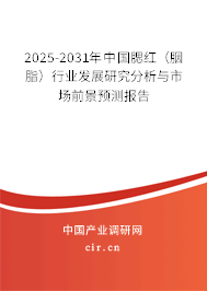 2025-2031年中國腮紅（胭脂）行業(yè)發(fā)展研究分析與市場前景預測報告