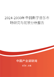 2024-2030年中國數(shù)字音樂市場(chǎng)研究與前景分析報(bào)告