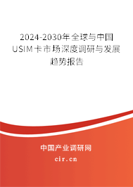 2024-2030年全球與中國(guó)USIM卡市場(chǎng)深度調(diào)研與發(fā)展趨勢(shì)報(bào)告