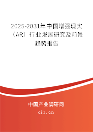 2025-2031年中國增強現(xiàn)實（AR）行業(yè)發(fā)展研究及前景趨勢報告