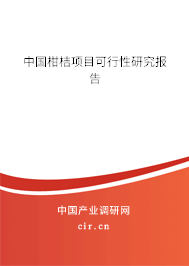 中國(guó)柑桔項(xiàng)目可行性研究報(bào)告