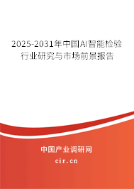 2025-2031年中國AI智能檢驗(yàn)行業(yè)研究與市場前景報告