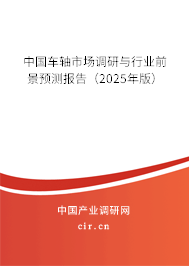 中國車軸市場(chǎng)調(diào)研與行業(yè)前景預(yù)測(cè)報(bào)告（2025年版）