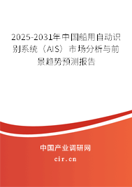 2025-2031年中國船用自動識別系統(tǒng)（AIS）市場分析與前景趨勢預(yù)測報告