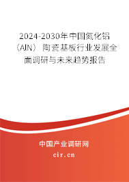 2024-2030年中國氮化鋁（AlN）陶瓷基板行業(yè)發(fā)展全面調(diào)研與未來趨勢報告