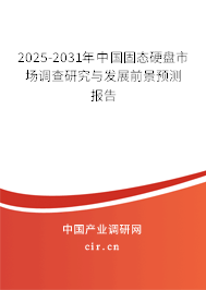 2025-2031年中國固態(tài)硬盤市場調(diào)查研究與發(fā)展前景預(yù)測報告