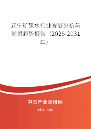 遼寧礦泉水行業(yè)發(fā)展分析與前景趨勢報告（2025-2031年）