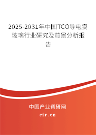2025-2031年中國TCO導(dǎo)電膜玻璃行業(yè)研究及前景分析報告