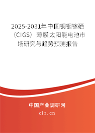 2025-2031年中國(guó)銅銦鎵硒（CIGS）薄膜太陽(yáng)能電池市場(chǎng)研究與趨勢(shì)預(yù)測(cè)報(bào)告