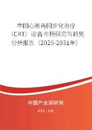 中國(guó)心臟再同步化治療（CRT）設(shè)備市場(chǎng)研究與趨勢(shì)分析報(bào)告（2025-2031年）