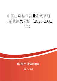 中國乙烯基苯行業(yè)市場調(diào)研與前景趨勢分析（2025-2031年）