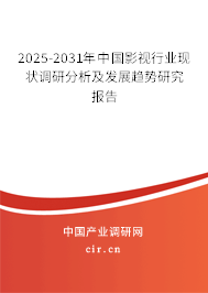 2025-2031年中國影視行業(yè)現(xiàn)狀調(diào)研分析及發(fā)展趨勢研究報告