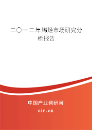 二〇一二年烯烴市場研究分析報告
