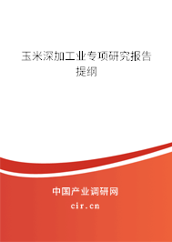 玉米深加工業(yè)專項(xiàng)研究報(bào)告提綱