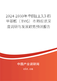 2024-2030年中國1,1,3,3-四甲基胍（TMG）市場現(xiàn)狀深度調(diào)研與發(fā)展趨勢預(yù)測報(bào)告