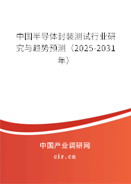中國半導(dǎo)體封裝測試行業(yè)研究與趨勢預(yù)測（2025-2031年）
