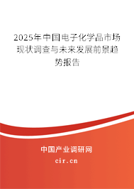 （最新）中國(guó)電子化學(xué)品市場(chǎng)現(xiàn)狀調(diào)查與未來(lái)發(fā)展前景趨勢(shì)報(bào)告
