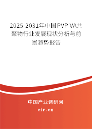 2025-2031年中國PVP VA共聚物行業(yè)發(fā)展現(xiàn)狀分析與前景趨勢報告