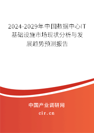 2024-2029年中國數(shù)據(jù)中心IT基礎(chǔ)設(shè)施市場現(xiàn)狀分析與發(fā)展趨勢預(yù)測報(bào)告