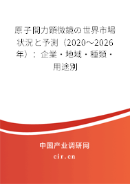 原子間力顕微鏡の世界市場狀況と予測（2020～2026年）：企業(yè)·地域·種類·用途別
