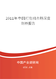 2011年中國打包機(jī)市場深度剖析報(bào)告