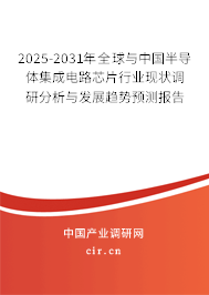 2025-2031年全球與中國半導體集成電路芯片行業(yè)現(xiàn)狀調研分析與發(fā)展趨勢預測報告