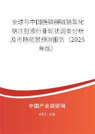 全球與中國胞磷膽堿鈉氯化鈉注射液行業(yè)現(xiàn)狀調(diào)查分析及市場前景預(yù)測報告（2025年版）