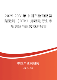 2025-2031年中國布魯頓酪氨酸激酶（BTK）抑制劑行業(yè)市場調(diào)研與趨勢預(yù)測報(bào)告