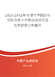 2025-2031年全球與中國DIN導(dǎo)軌功率計(jì)市場(chǎng)調(diào)查研究及前景趨勢(shì)分析報(bào)告