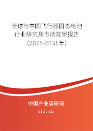 全球與中國飛行器固態(tài)電池行業(yè)研究及市場前景報(bào)告（2025-2031年）