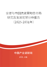 全球與中國抗疲勞地墊市場研究及發(fā)展前景分析報告（2025-2031年）