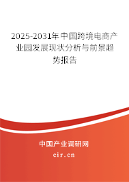 2025-2031年中國跨境電商產(chǎn)業(yè)園發(fā)展現(xiàn)狀分析與前景趨勢報告