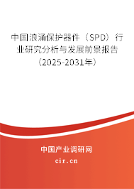 中國(guó)浪涌保護(hù)器件（SPD）行業(yè)研究分析與發(fā)展前景報(bào)告（2025-2031年）