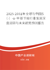 2025-2031年全球與中國S（-）-α-甲基芐胺行業(yè)發(fā)展深度調(diào)研與未來趨勢預(yù)測報告