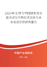2025年全球與中國鐵素體含量測試儀市場現(xiàn)狀調(diào)查與未來發(fā)展前景趨勢報告