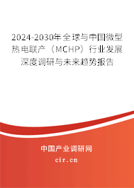 2024-2030年全球與中國(guó)微型熱電聯(lián)產(chǎn)（MCHP）行業(yè)發(fā)展深度調(diào)研與未來趨勢(shì)報(bào)告
