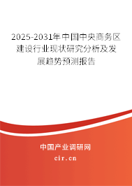 2025-2031年中國中央商務(wù)區(qū)建設(shè)行業(yè)現(xiàn)狀研究分析及發(fā)展趨勢預(yù)測報告