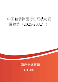 中國軸承擋圈行業(yè)現(xiàn)狀與發(fā)展趨勢（2025-2031年）