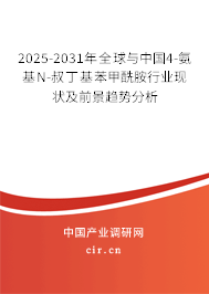 2025-2031年全球與中國4-氨基N-叔丁基苯甲酰胺行業(yè)現(xiàn)狀及前景趨勢分析