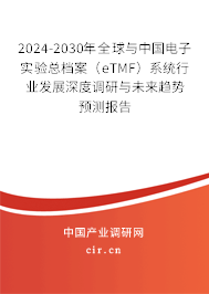 2024-2030年全球與中國(guó)電子實(shí)驗(yàn)總檔案（eTMF）系統(tǒng)行業(yè)發(fā)展深度調(diào)研與未來(lái)趨勢(shì)預(yù)測(cè)報(bào)告