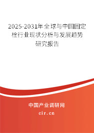 2024-2030年全球與中國固定栓行業(yè)現(xiàn)狀分析與發(fā)展趨勢研究報告