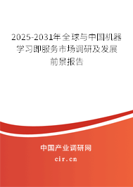 2025-2031年全球與中國機(jī)器學(xué)習(xí)即服務(wù)市場調(diào)研及發(fā)展前景報(bào)告