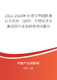 2022-2028年全球與中國快速公交系統(tǒng)（BRT）市場現(xiàn)狀全面調研與發(fā)展趨勢預測報告