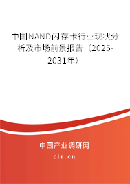 中國NAND閃存卡行業(yè)現(xiàn)狀分析及市場(chǎng)前景報(bào)告（2025-2031年）