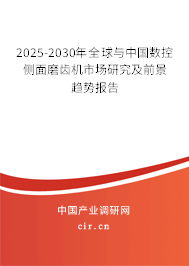 2025-2030年全球與中國數(shù)控側(cè)面磨齒機市場研究及前景趨勢報告